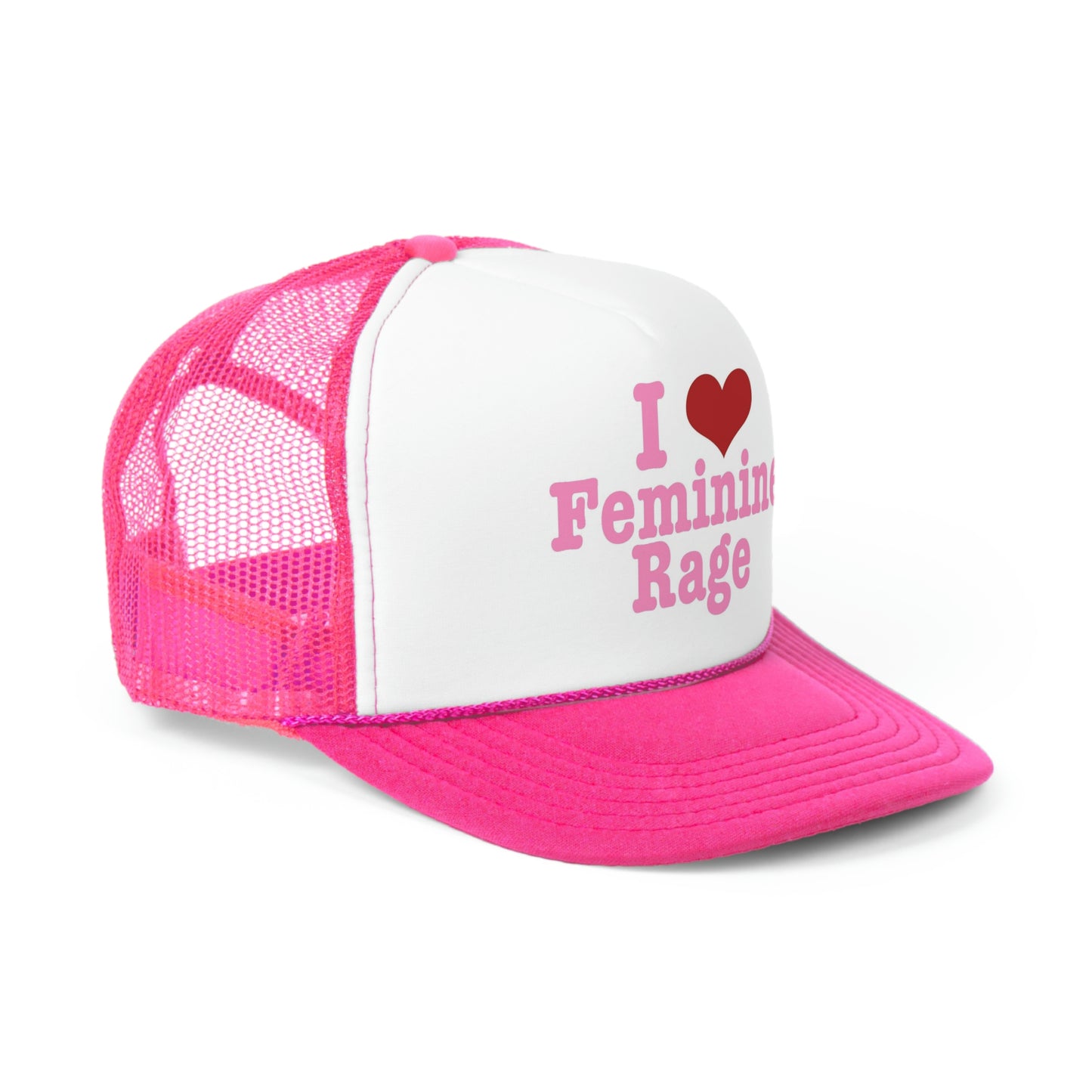 I Love Feminine Rage Trucker Hat