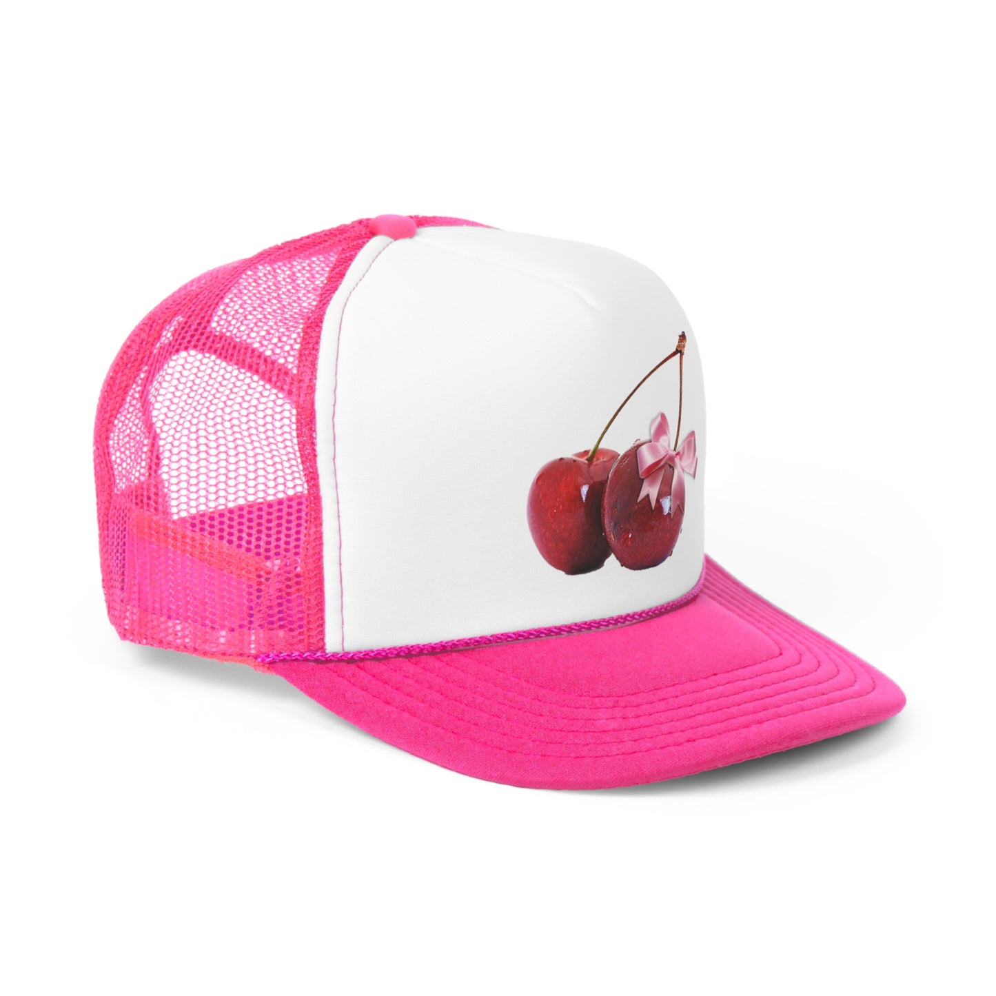 Cherry Bow Trucker Hat