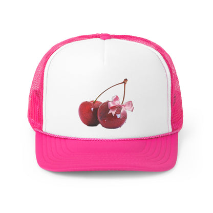 Cherry Bow Trucker Hat