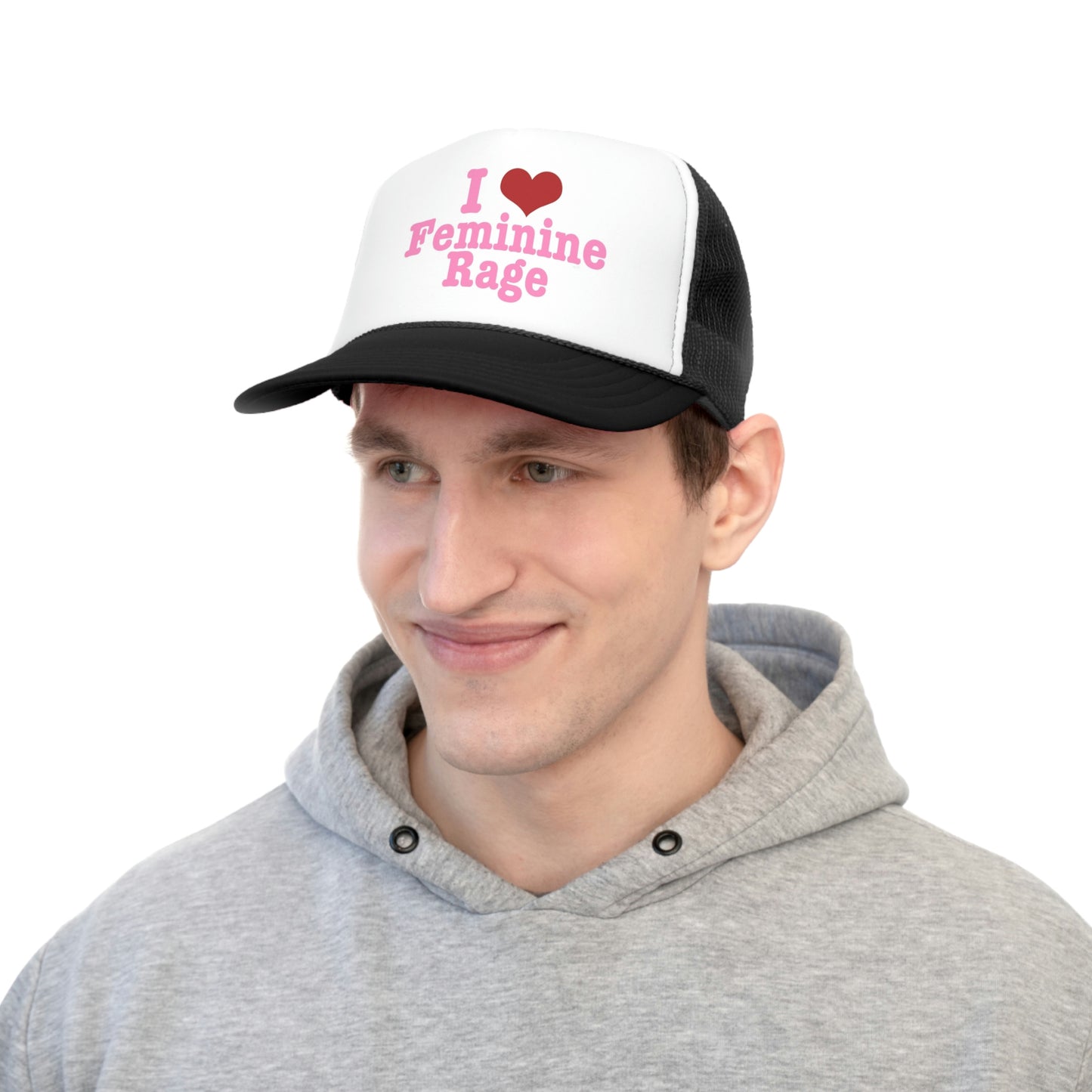 I Love Feminine Rage Trucker Hat