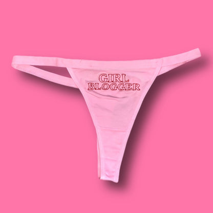 Girl Blogger Thong