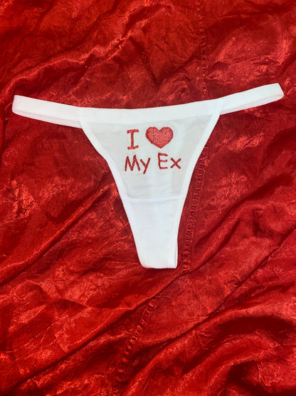 I Heart My Ex Thong